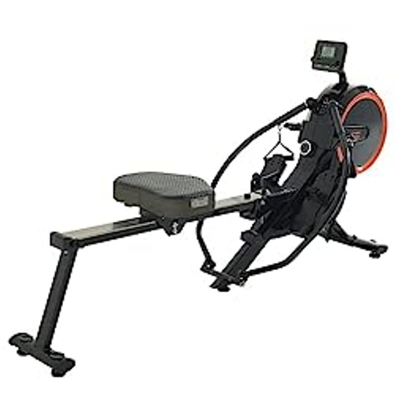 Womens Health Mens Health Bluetooth Dual Handle Rower Rowing Machine with MyCloudFitness App (1678), Black