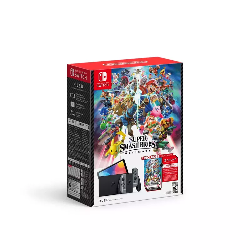 Nintendo Switch - OLED Model: Super Smash Bros Ultimate Bundle