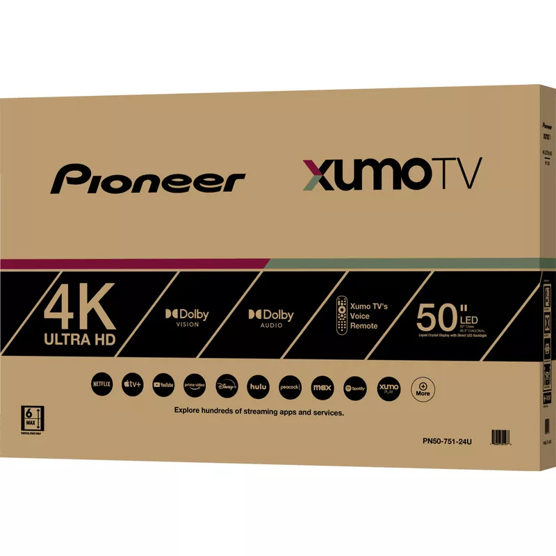 Pioneer - 50" Class LED 4K UHD Smart Xumo TV