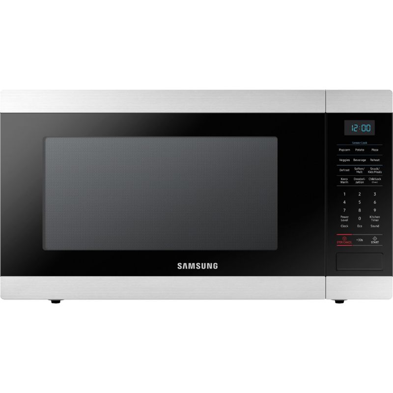 Front Zoom. Samsung - 1.9 Cu. Ft. Countertop Microwave with Sensor Cook - Stainless steel
