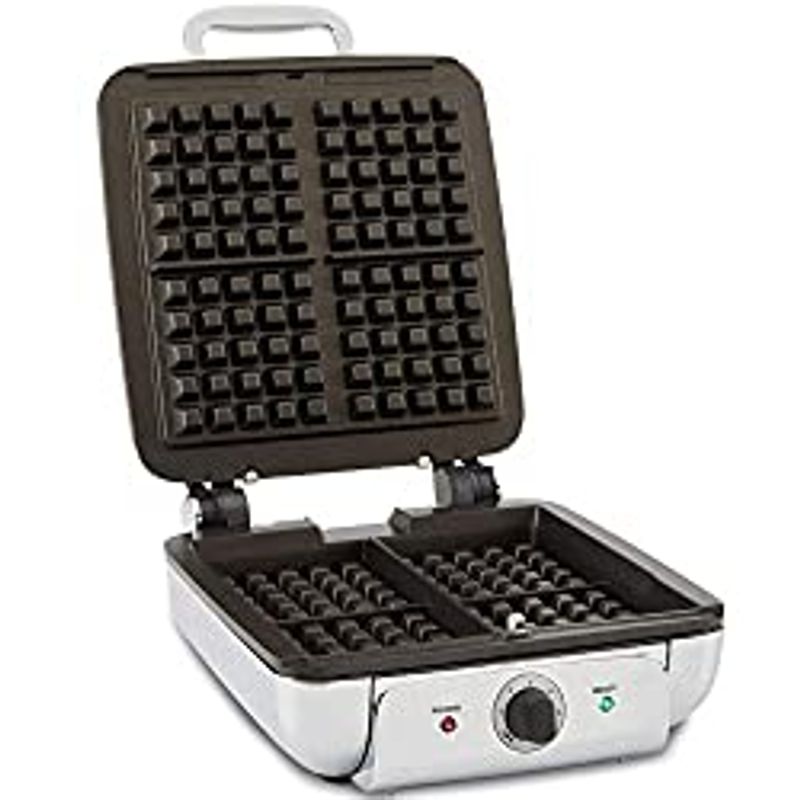 All-Clad Gourmet WD822D51 Waffle Maker, 4 slice, Silver