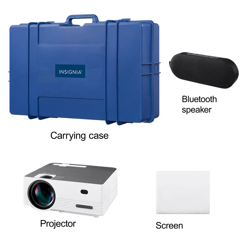 Rent to own Insignia™ Complete Outdoor Projector Kit with 91” Folding