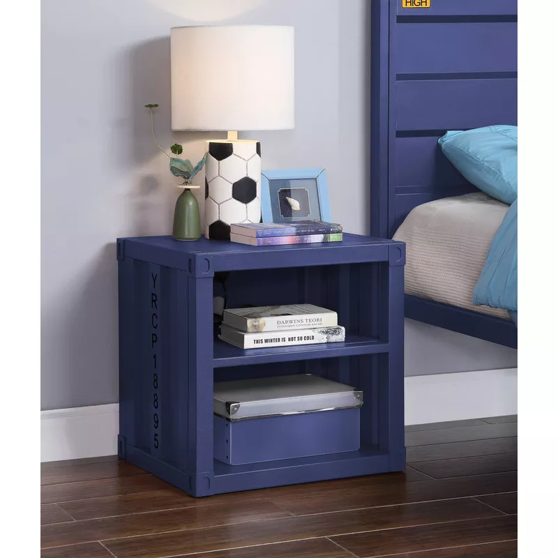 ACME Cargo Nightstand w/USB, Blue