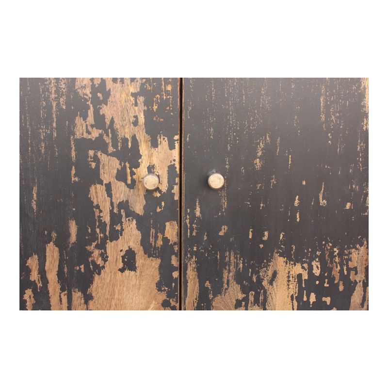 Aurelle Home Small Rustic Mango Wood Sideboard - Brown