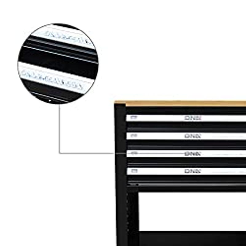 DNA MOTORING 30" W X 37" H X 18" D Large Capacity 4-Drawer Chest Rolling Tool Cart Locking Swivel Cabinet (TOOLS-00003) with Keys