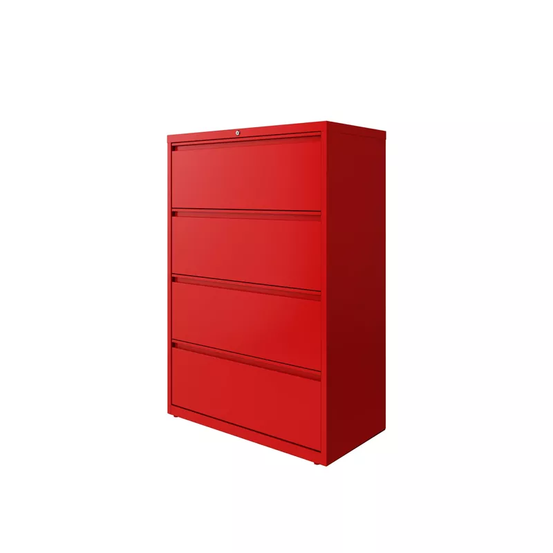 Hirsh 36 in Wide, 4 Drawer, HL8000 Series, Lava Red - Red