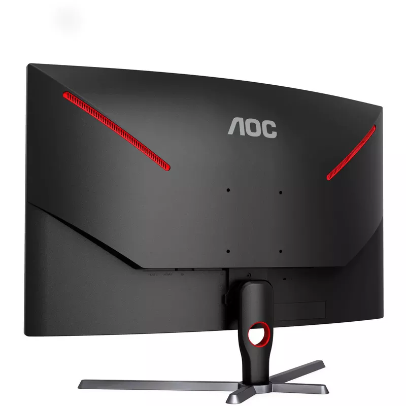 AOC - CQ32G3SE 32" LCD Curved QHD FreeSync Premium Monitor - Black/Red