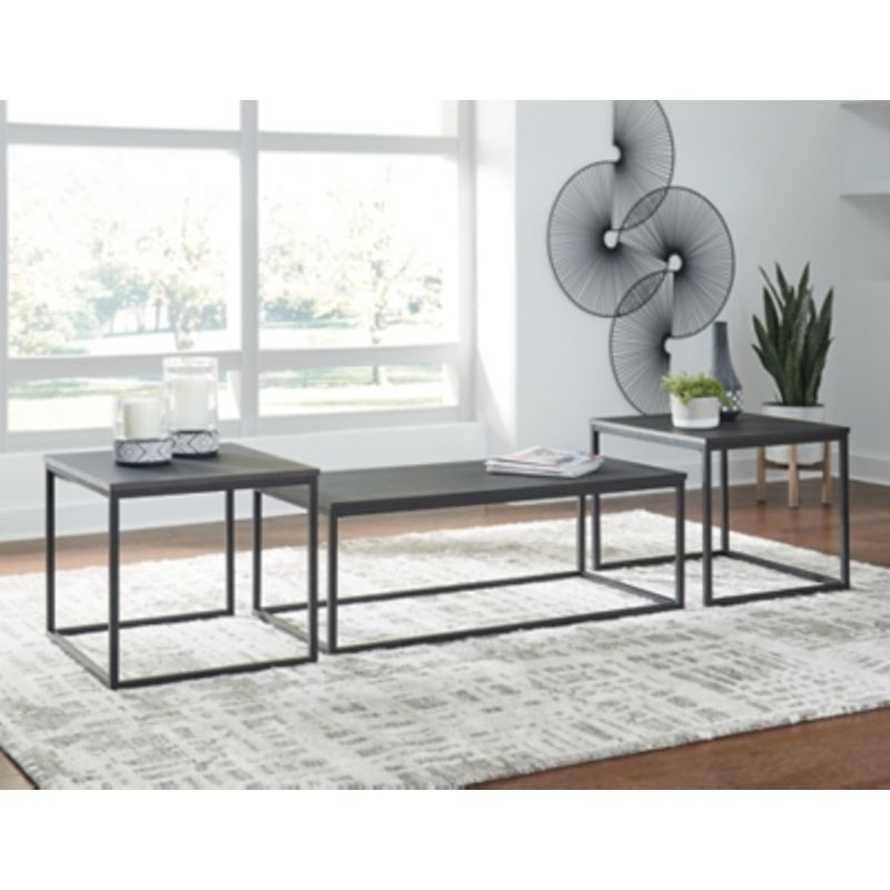 Black Yarlow Occasional Table Set (3/CN)