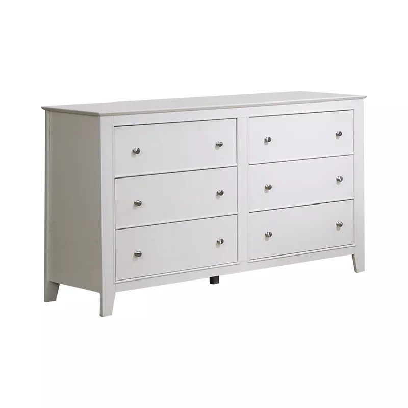 Selena 6-drawer Dresser White