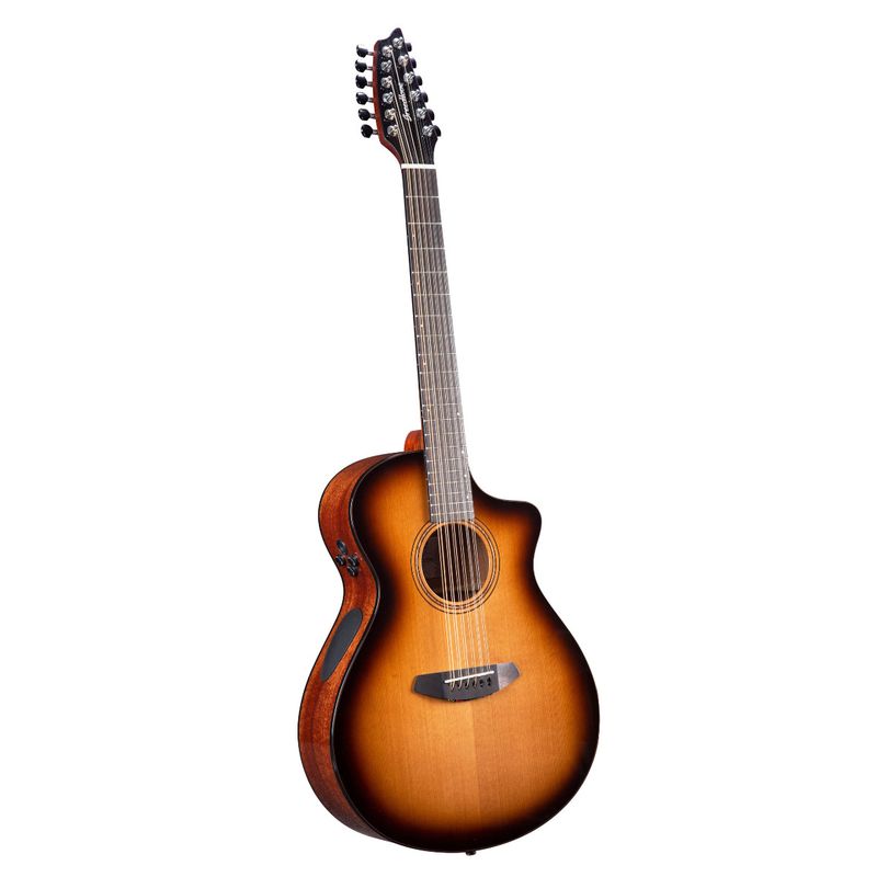 Breedlove Solo Pro Concert 12 String CE Acoustic Electric Guitar. Edgeburst Red Cedar African Mahogany