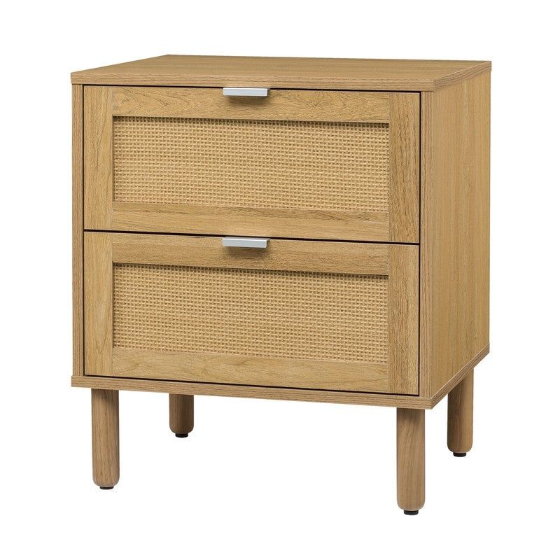 Orre Brown Nightstand 2 Drawers - 2-drawer