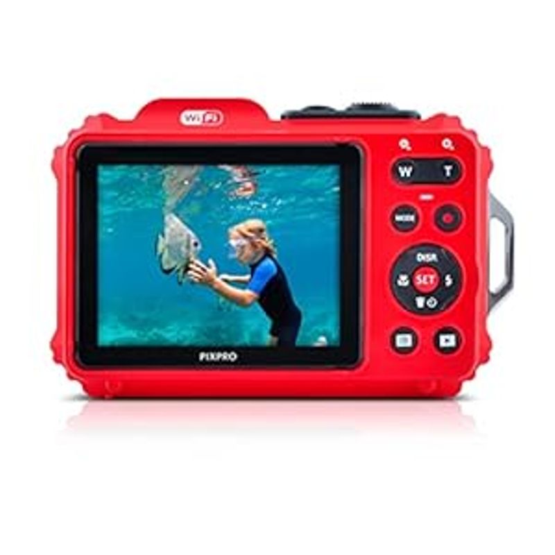 KODAK PIXPRO WPZ2 Rugged Waterproof Digital Camera 16MP 4X Optical Zoom 2.7" LCD Full HD Video, Red