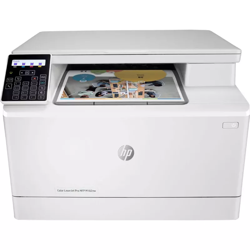 HP - LaserJet Pro MFP M182nw Wireless Color All-In-One Laser Printer