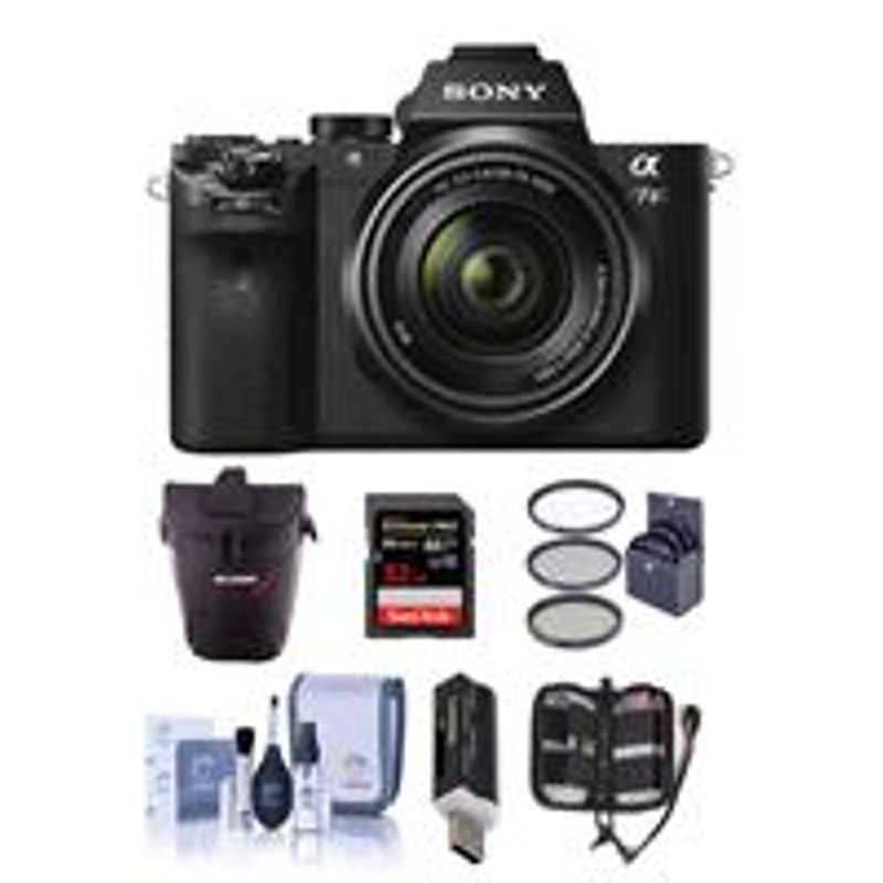 Sony Alpha a7II Digital Camera with FE 28-70mm f/3.5-5.6 OSS Lens - Bundle with Camera Case, 32GB Class 10 SDHC Card, Filter Kit...