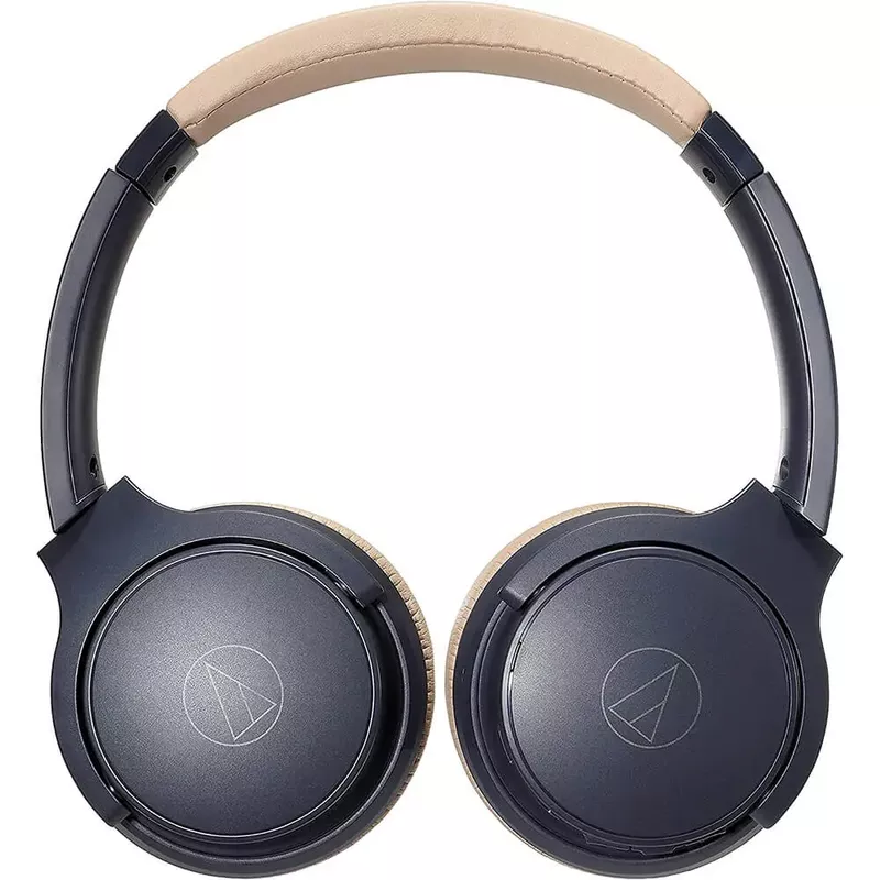 Audio Technica Wireless On-Ear Headphones - Navy/Beige