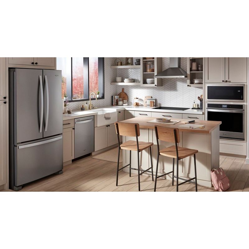 Alt View Zoom 19. Whirlpool - 25.2 Cu. Ft. French Door Refrigerator with Internal Water Dispenser - Stainless Steel