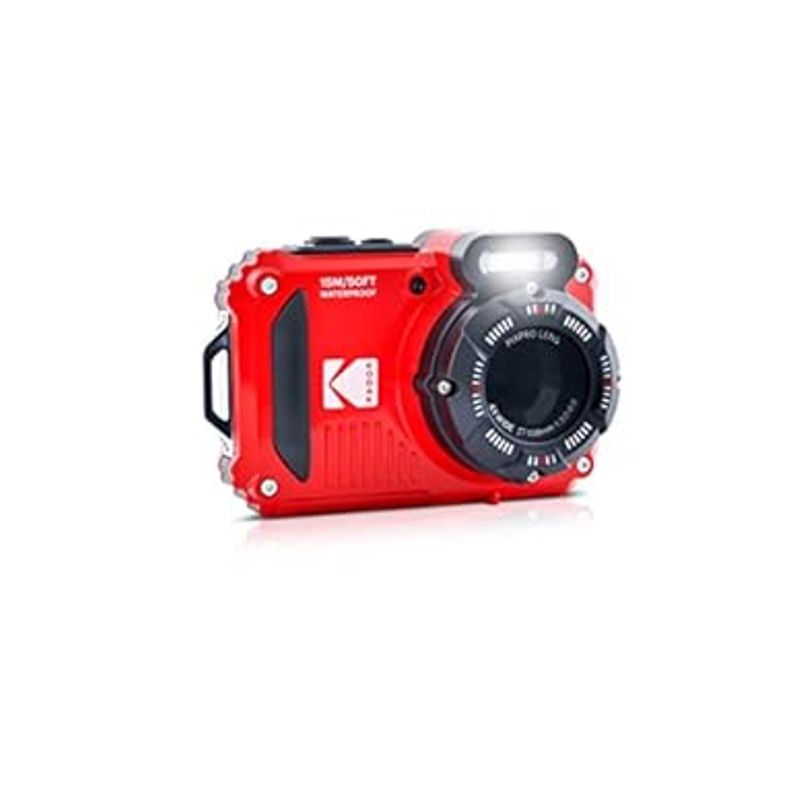 KODAK PIXPRO WPZ2 Rugged Waterproof Digital Camera 16MP 4X Optical Zoom 2.7" LCD Full HD Video, Red