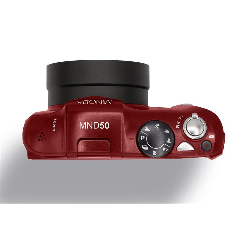 Minolta Minolta MND50 48 MP 4K Ultra HD Digital Camera (Red)