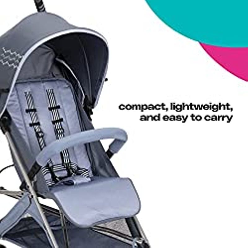 Cosco Simple Fold Compact Stroller, Folds with one Hand and Stands on its own, Organic Waves
