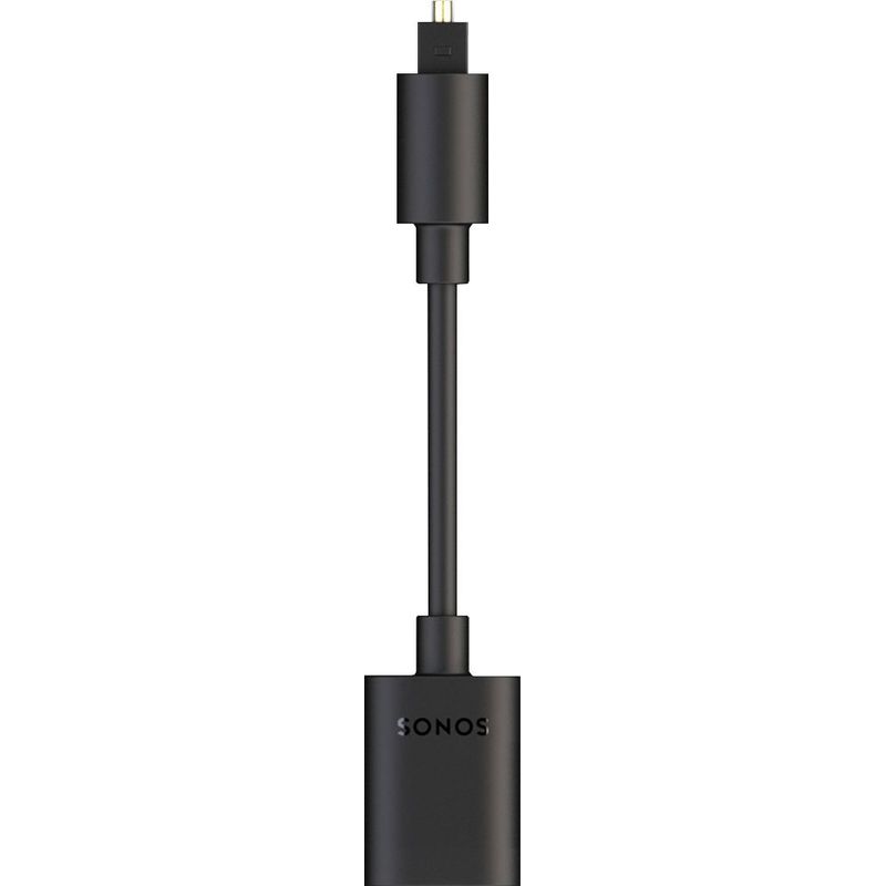 Front Zoom. Sonos - Female-to-Male Audio Adapter - Black