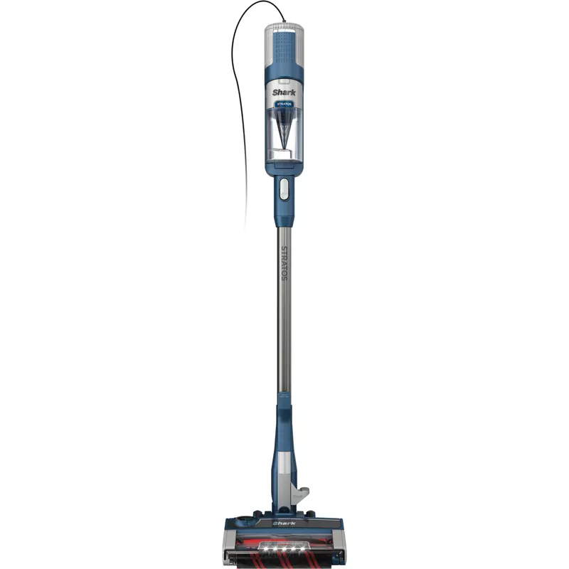 Shark - Stratos UltraLight Corded Stick Vacuum with DuoClean PowerFins HairPro, Self-Cleaning Brushroll, Odor Neutralizer - Navy