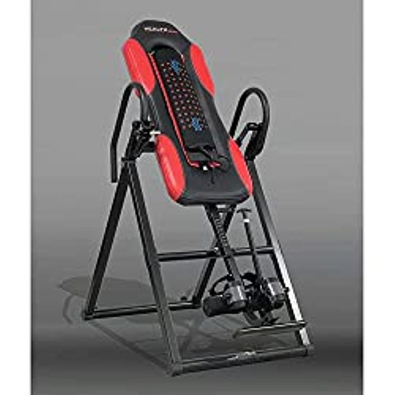 Health Gear HGI 5.9 - Advanced Technology Heavy Duty Heat & Vibration Massage Inversion Table, 300Lbs Max, Red/Black