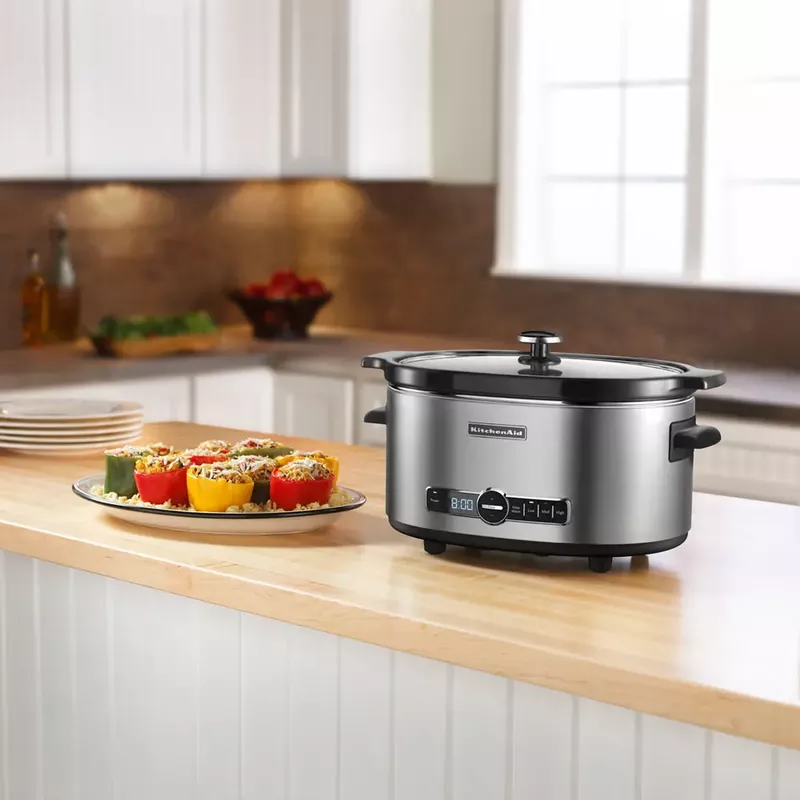 KitchenAid 6-Quart Slow Cooker in Stainless Steel