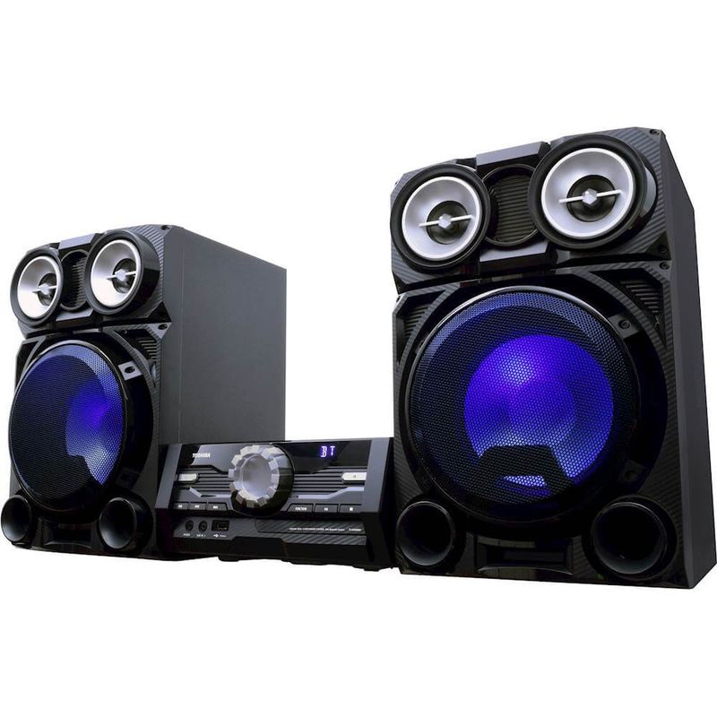 Toshiba TYASW8000 / TY-ASW8000 Wireless Mini Component Home Speaker System with LED Lights