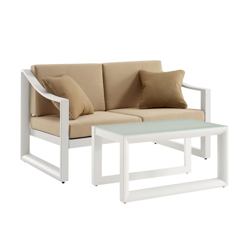 Living Room Furniture Set, Loveseat, Chairs and Table Set - LOVESEAT AND TABLE
