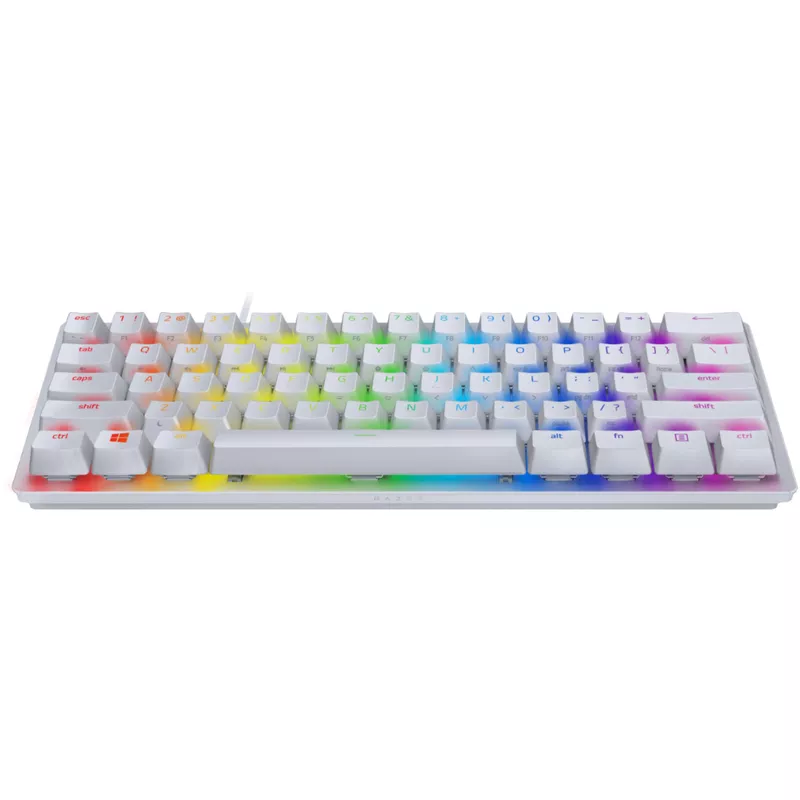 Razer - Huntsman Mini 60% Wired Optical Linear Switch Gaming Keyboard with Chroma RGB Backlighting - Mercury