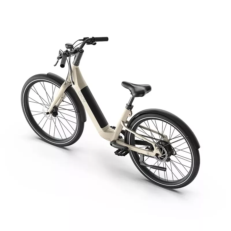 OKAI - Stride Electric Bike w/ 40 Miles Max Operating Range and 25 mph Max Speed - Desert Sand