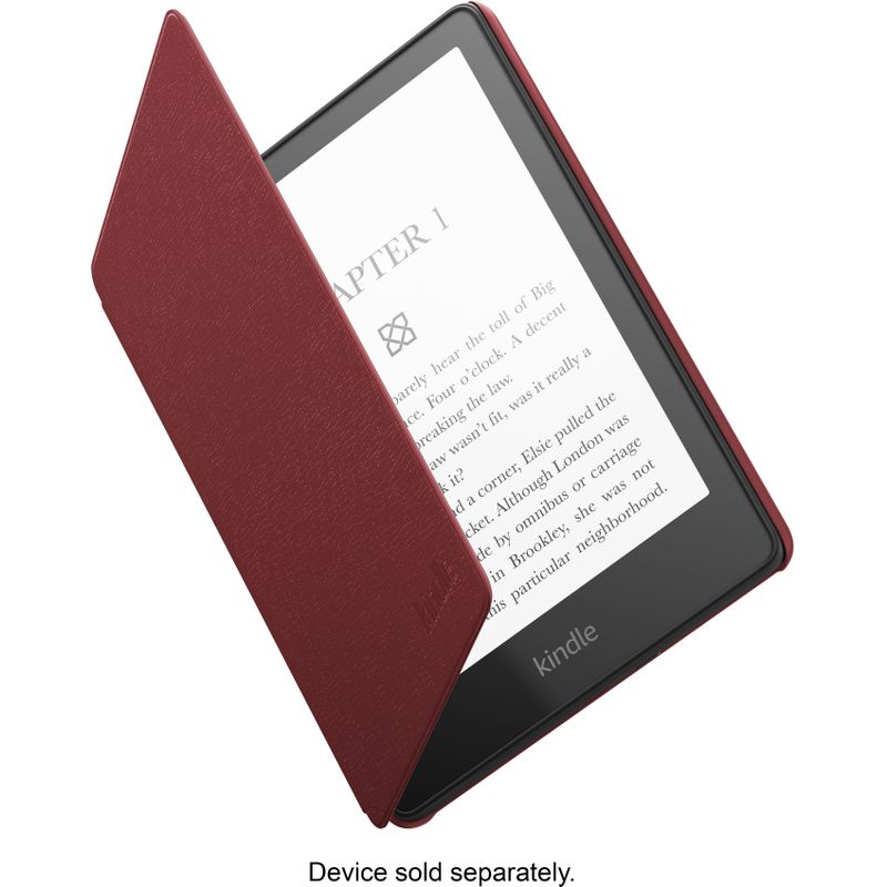 Alt View Zoom 11. Amazon - Kindle Paperwhite Cover Leather (11th Generation-2021) - Merlot