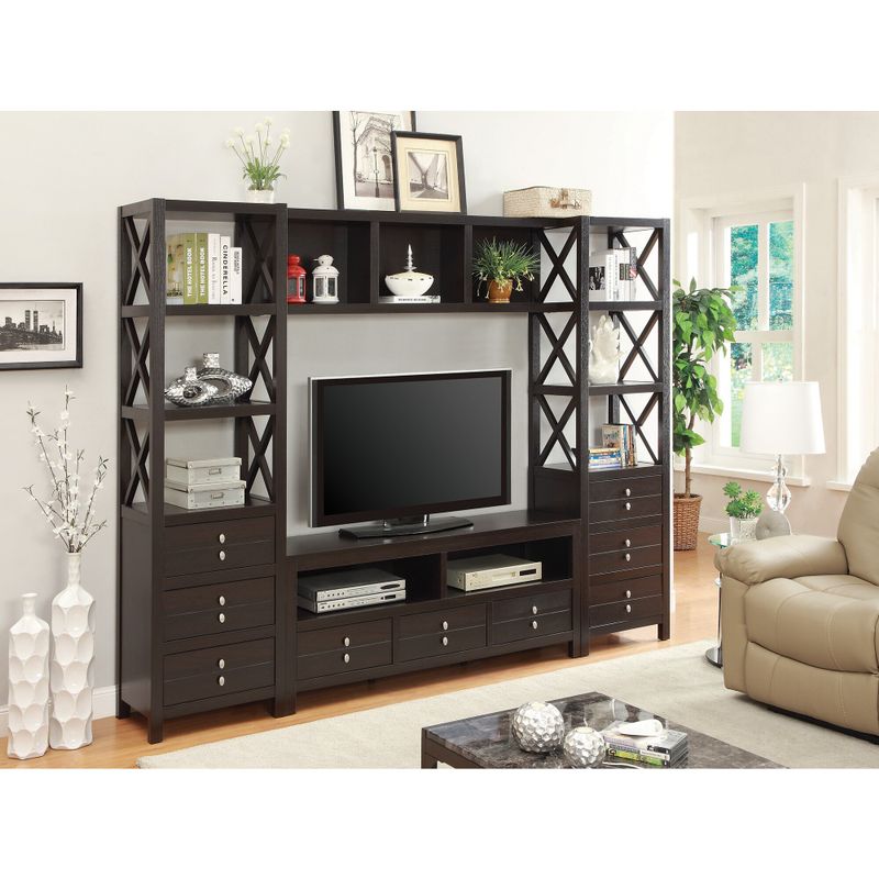 Coaster Company Cappuccino Wood TV Console With Drawers - CAPPUCCINO