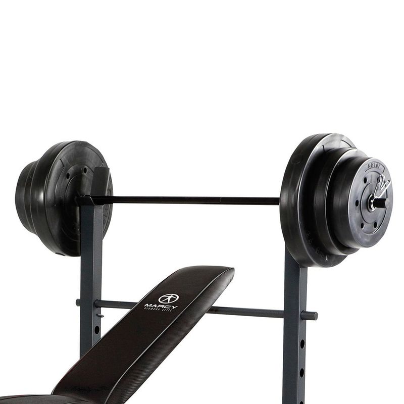 Marcy Diamond Bench with 100-pound Weight Set - Marcy Diamond Bench and Weight Set MD-2082W