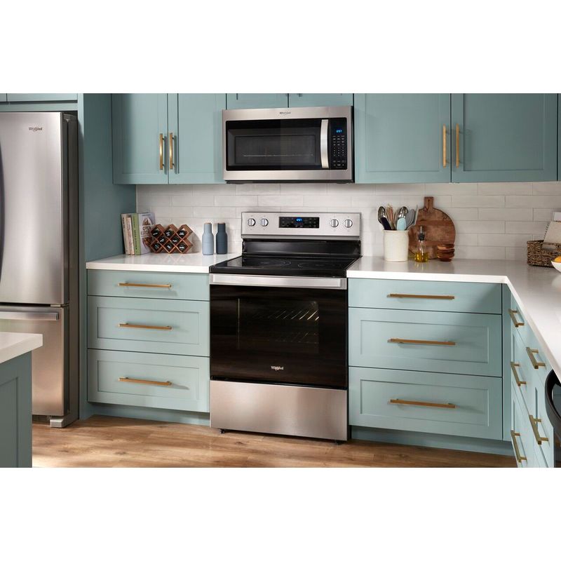 Alt View Zoom 22. Whirlpool - 5.3 Cu. Ft. Freestanding Electric Convection Range with Air Fry - Stainless steel