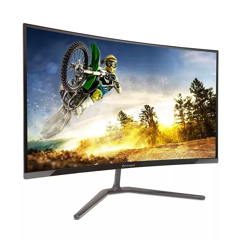 Acer - AOPEN 27HC5R S3biip 27” Curved FHD Gaming Monitor with AMD FreeSync Premium (1 x Display Port 1.4 & 2 x HDMI 2.0 Ports) - Black