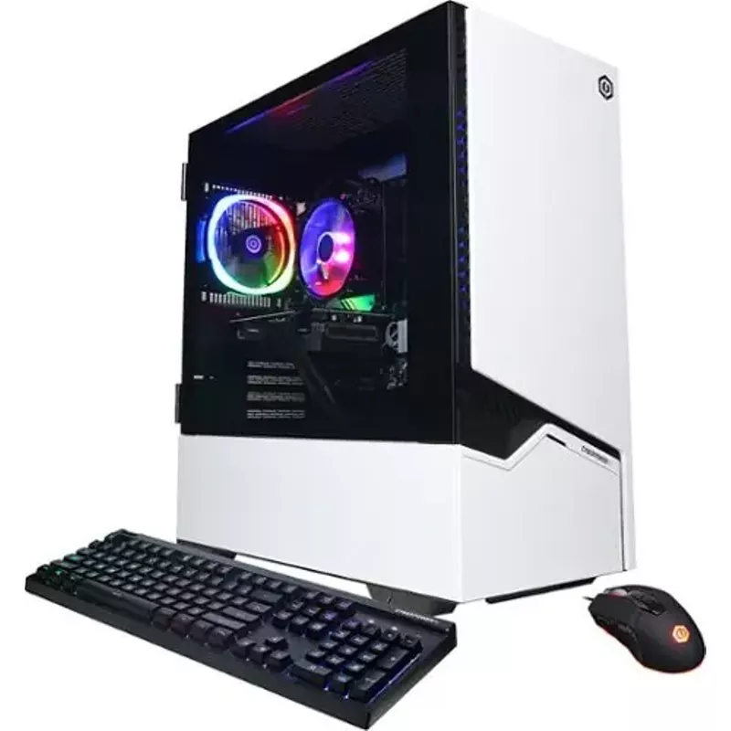 CyberPowerPC - Gamer Master Gaming Desktop - AMD Ryzen 5 8600G - 16GB Memory - NVIDIA GeForce RTX 4060 8GB - 1TB SSD - White