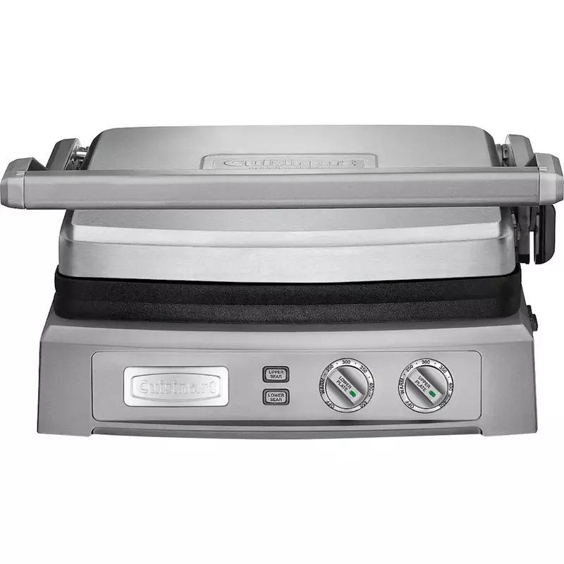 Cuisinart - Griddler Deluxe Electric Griddle - Stainless Steel