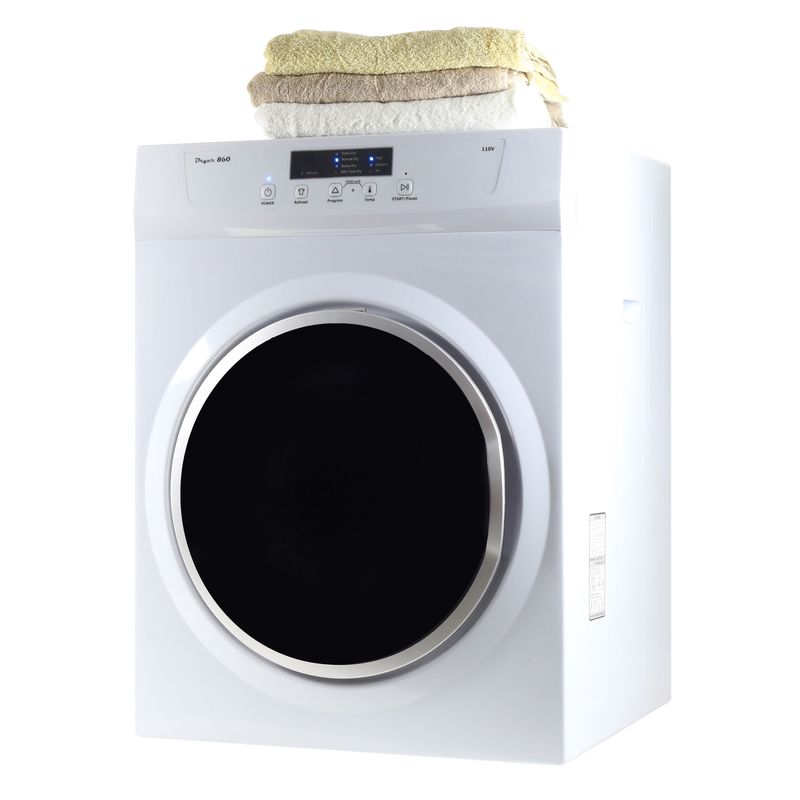 3.5 cu.ft Compact Electric Standard Dryer With Refresh Function, Sensor Dry, Wrinkle Guard - 120 V