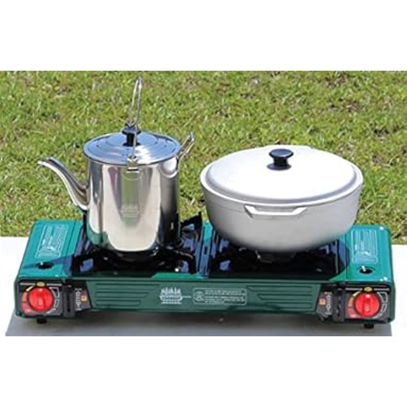 King Kooker Mr. Outdoors Cookout Model # MOC24S Double Butane Stove with Carry Bag, Green, Xlarge