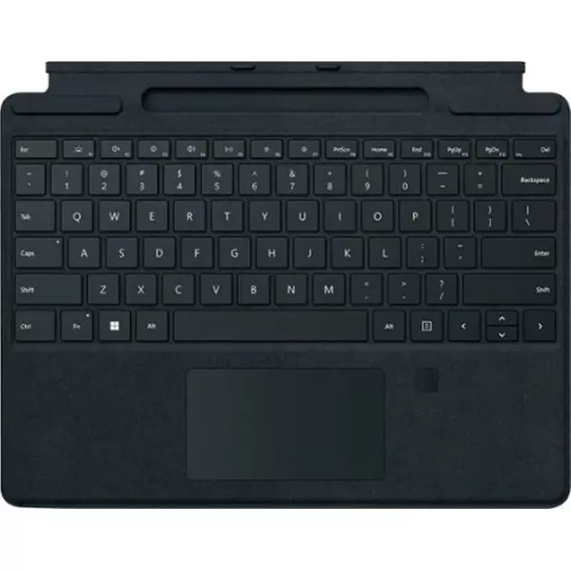 Microsoft - Surface Pro Signature Keyboard for Pro X and Pro 8 with Fingerprint Reader - Black Alcantara Material