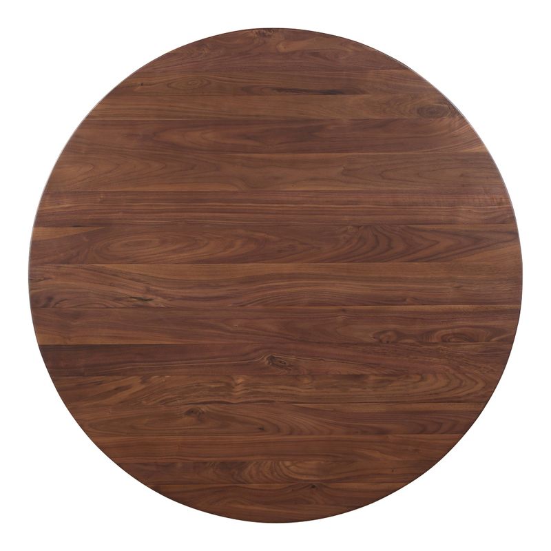 Aurelle Home Seleana Solid Wanut Round Dining Table - Natural
