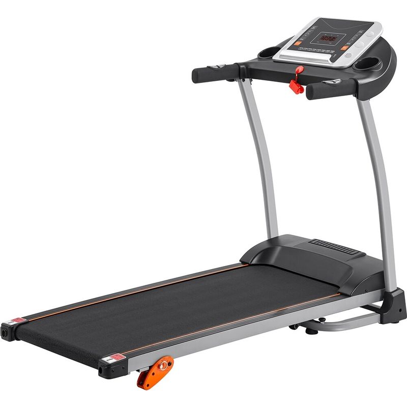 Easy Folding Treadmill for Home Use, 1.5HP Electric Running Machine - Black