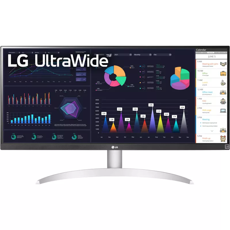 LG 29'' IPS WFHD UltraWide Monitor, Black/White