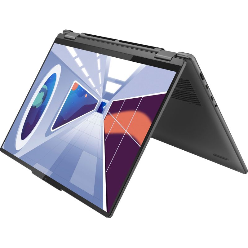 Left Zoom. Lenovo - Yoga 7i 16" WUXGA 2 in 1 Touch-Screen Laptop - Intel Core i5-1335U - 8GB Memory - 512GB SSD - Storm Grey
