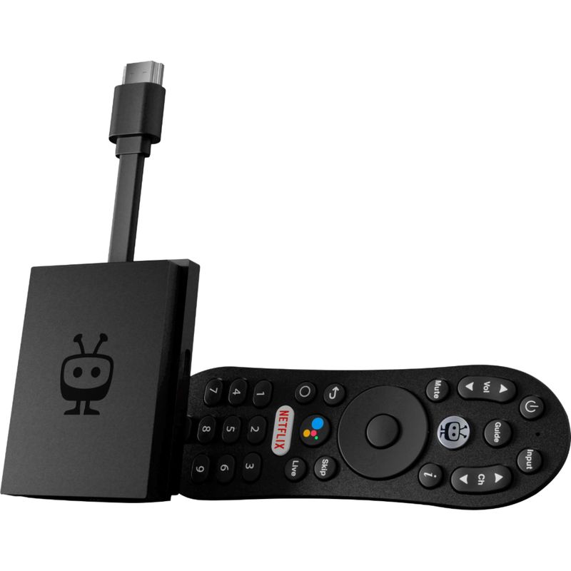 Front Zoom. TiVo - Stream 4K UHD Streaming Media Player with Google Assistance Voice Control Remote - Black