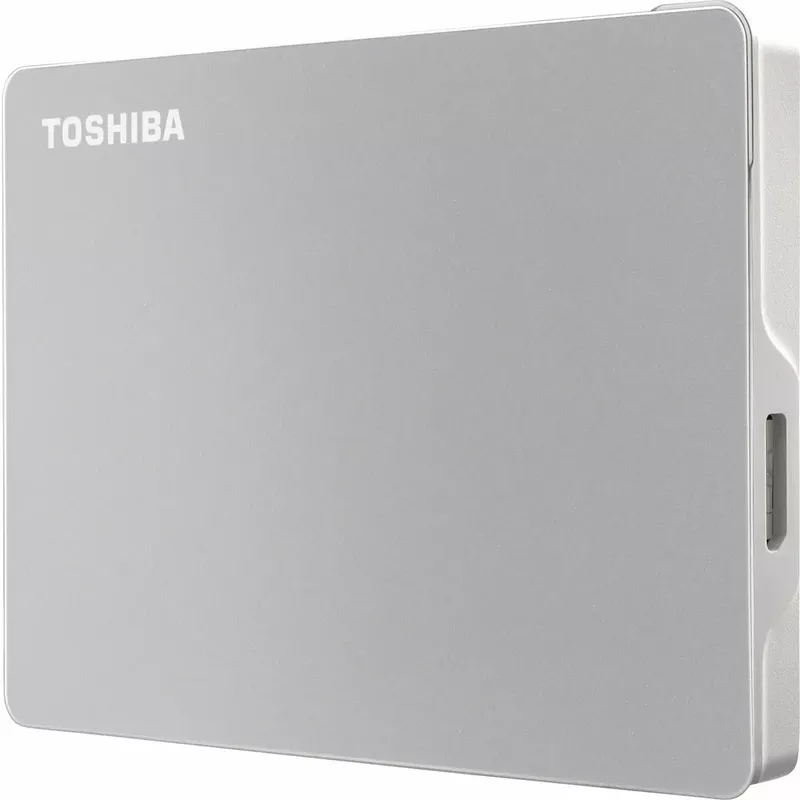 Toshiba Canvio Flex 1TB USB 3.2 Gen 1 Type-C Portable Hard Drive, Silver