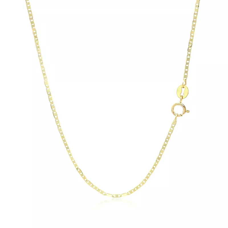 10k Yellow Gold Mariner Link Chain 1.2mm (24 Inch)