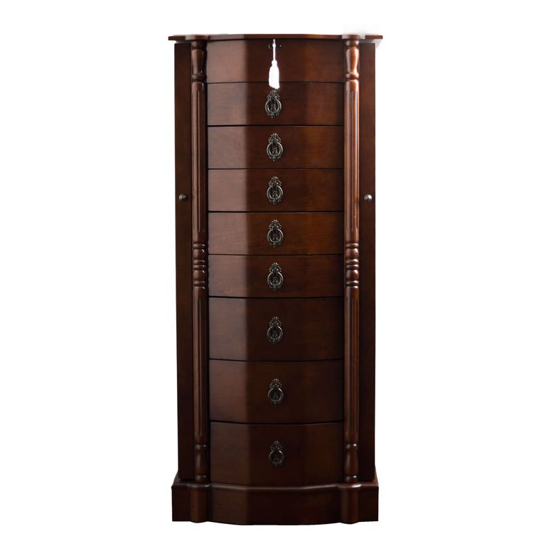 Hives and Honey Robyn Walnut 8-drawer Jewelry Armoire - Brown