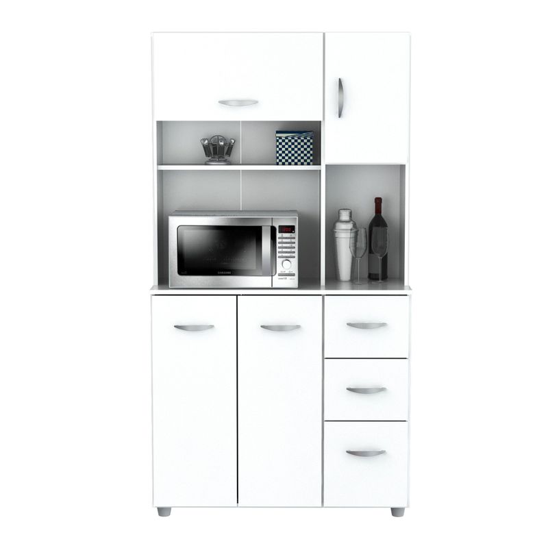 White Kitchen Storage Cabinet - White